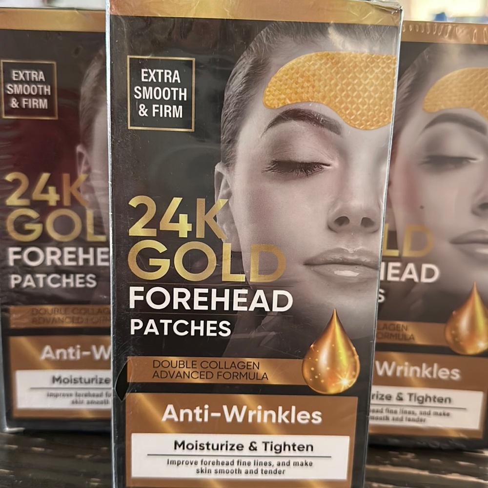 24K Gold Forehead Patches